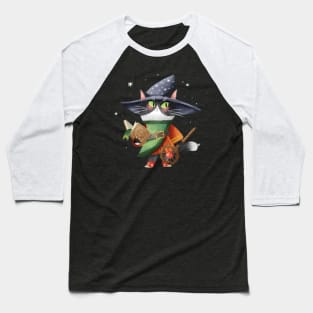 Mage Cat Baseball T-Shirt